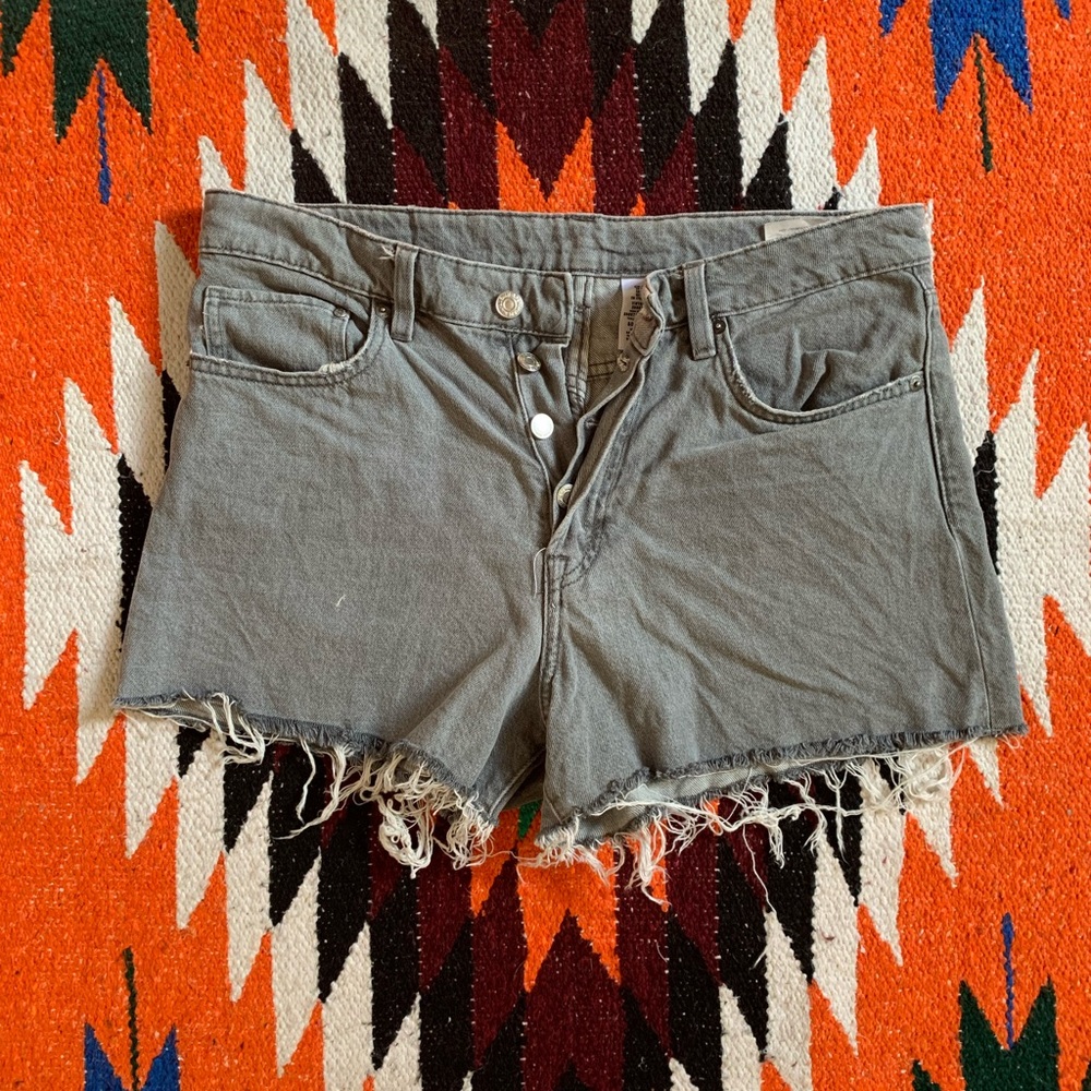 H&M Grey Denim “Vintage” Shorts